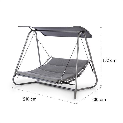 Blumfeldt Garden Grove swingbed vrtna ljuljačka, Antracit slika 19