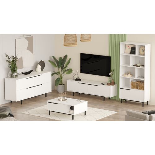 ON21-W White Living Room Furniture Set slika 3