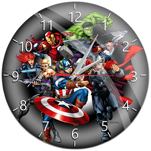 Marvel Zidni sat, Marvel Avengers - Wall Clock Glossy Avengers 003
