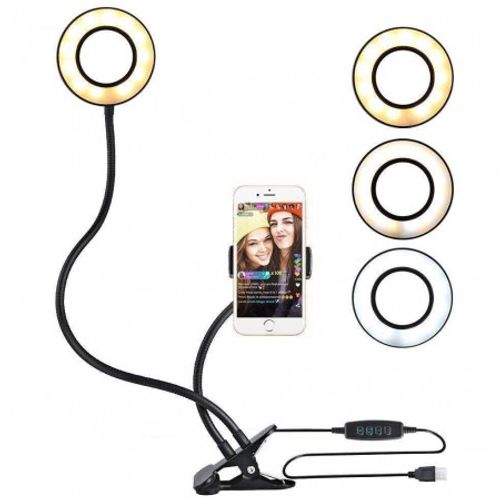 XO BGD001 Smartphone Led Ring 3" Holder Black slika 5