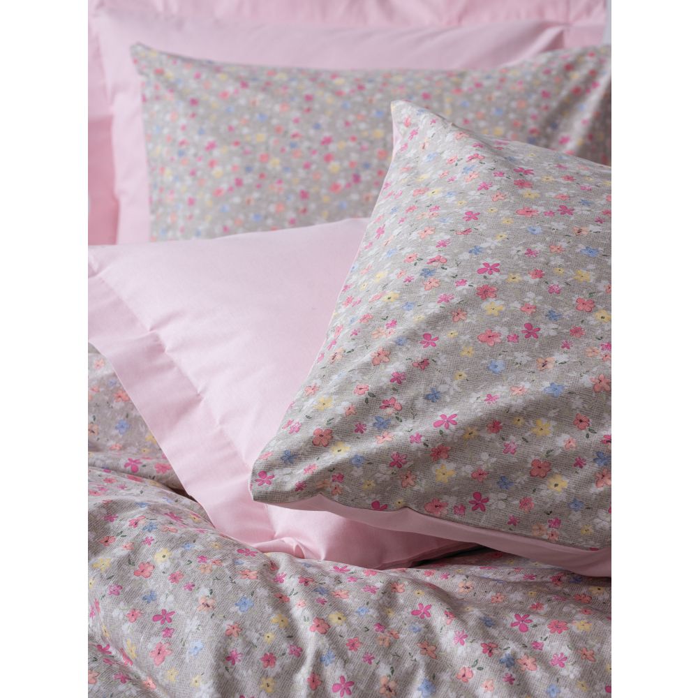 Sihu - Pink Pink
Grey Ranforce Single Quilt Cover Set (FR) slika 2