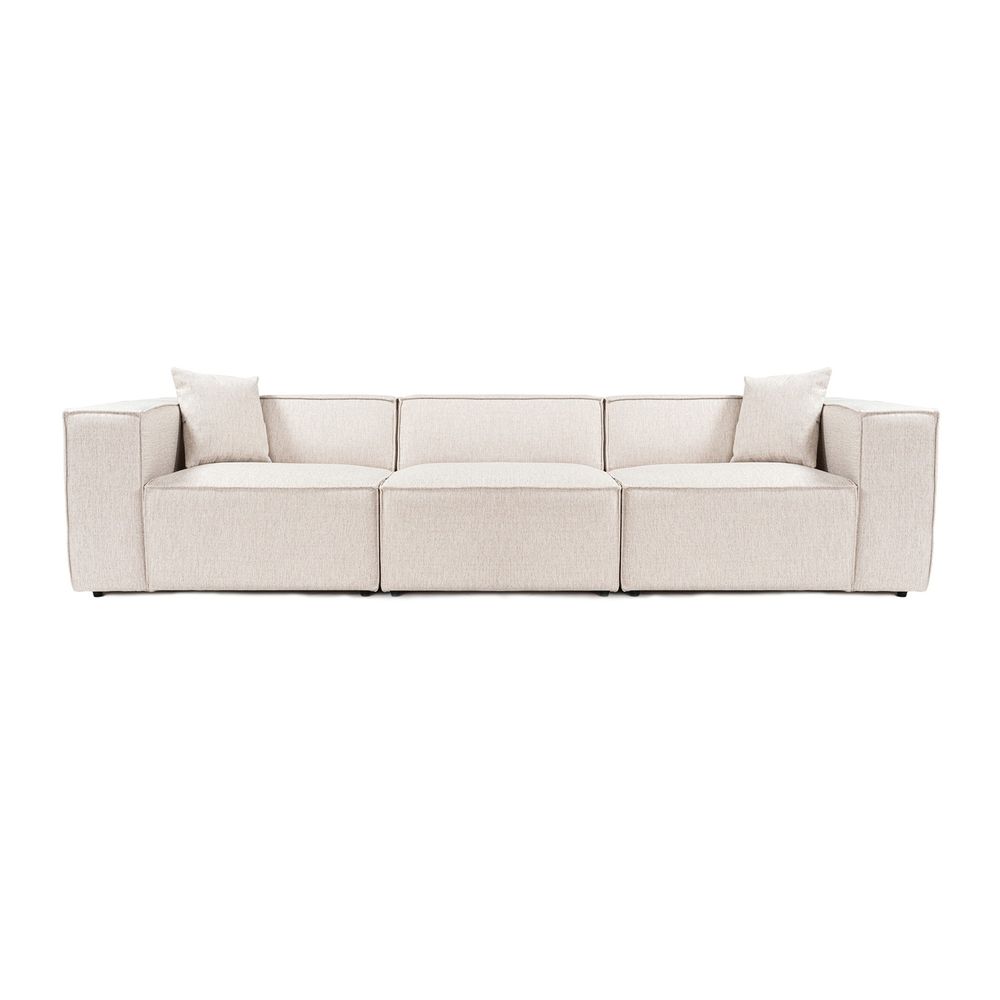 Lora 3 Sjedala - Svijetlosmeđa Sofa slika 3