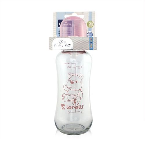 Lorelli Staklena Flašica 240Ml (6M+) - Blush Pink slika 2