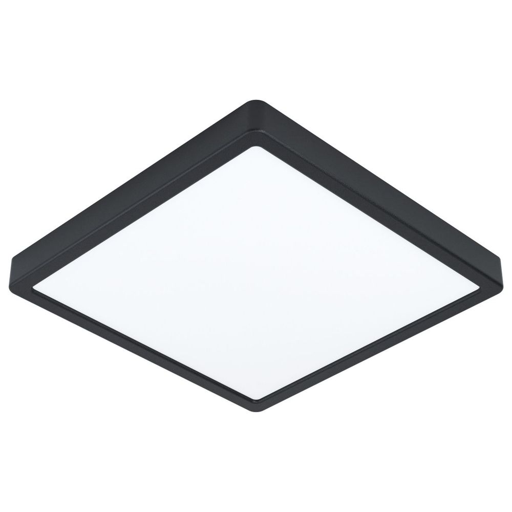 Eglo Fueva 5 Nadgradna LED Lampa, 20W, 2300lm, IP44, 285x285mm, Crna/Čelik/Plastika slika 1