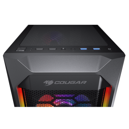 COUGAR | MX410 Mesh -G RGB | PC Case | Mid Tower / Mesh Front Panel with ARGB strips / 4 x ARGB Fans / 4mm TG Left Panel slika 4