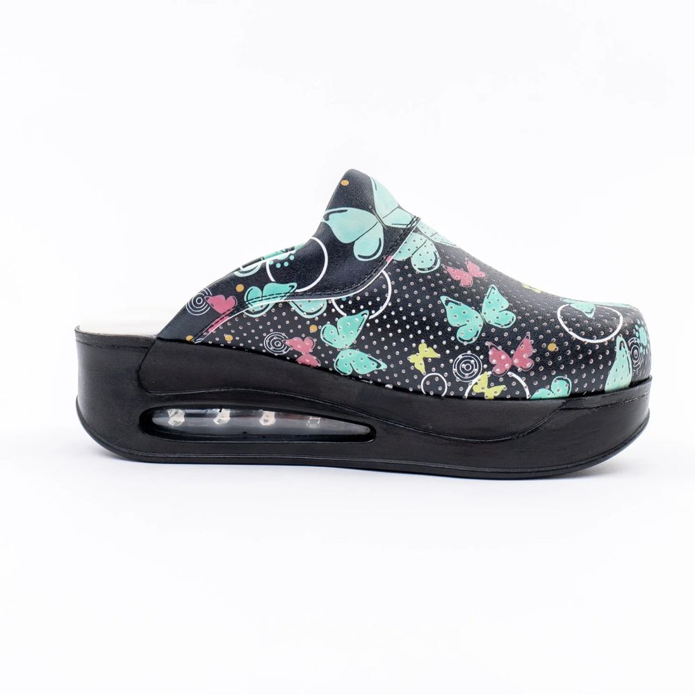 Dr. Mitra Air Max Ortopedske klompe Butterflys - Crne slika 2