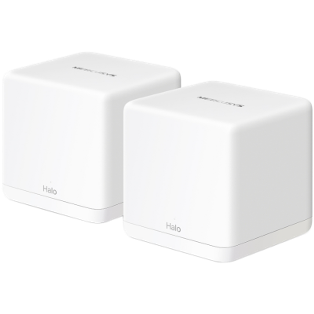 Mercusys Halo H60X (2-Pack) AX1500 Whole Home Mesh Wi-Fi 6 System,2-pack: 1× Halo H60XR + 1× Halo H60XS, 300 Mbps at 2.4 GHz + 1201 Mbps at 5 GHz,Halo H60XR: Internal Antennas, 3× Gigabit Ports; Halo H60XS: Internal Antennas, 2× Gigabit LAN Port slika 1