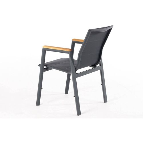 Floriane Garden Vrtna stolica, antracit boja, Poseidon Chair slika 6