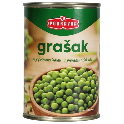 Podravka grašak limenka 420  g slika 1