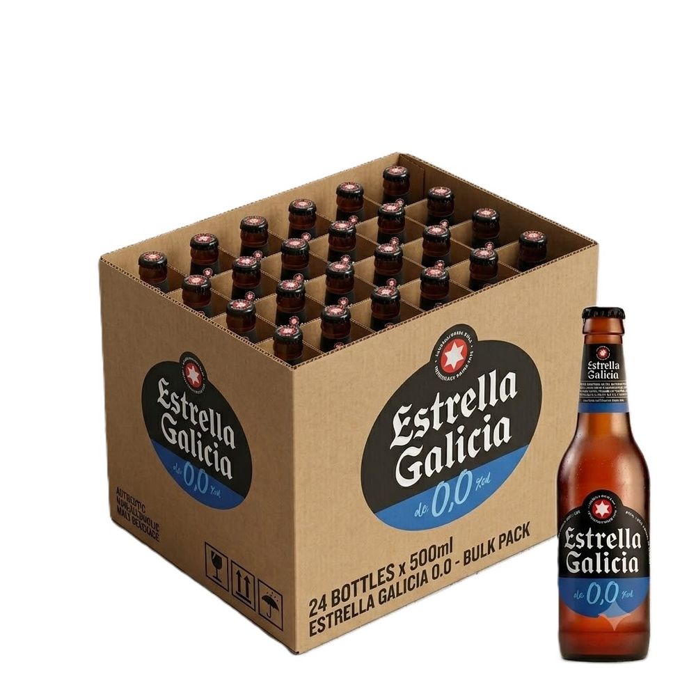 Estrella Galicija bezalkoholno pivo boca 0% 330ml x 24 kom slika 1
