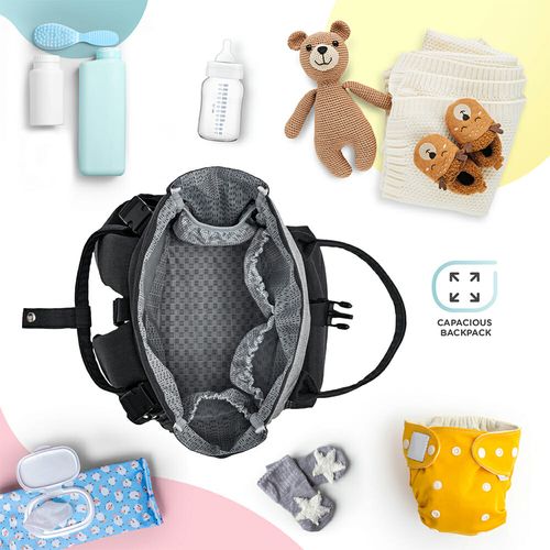 Kinderkraft ruksak za mame MOONPACK, siva slika 23