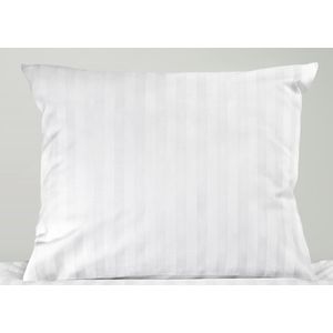 Mativo Saten pruga jastučnica 50x70 cm, bijela preklop