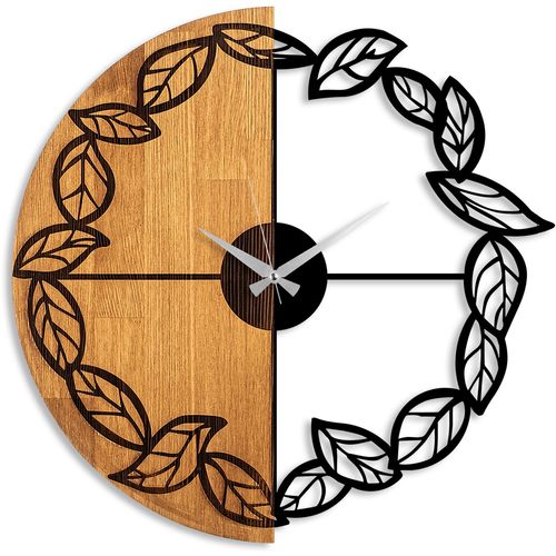 Wallity Ukrasni drveni zidni sat, Wooden Clock - 68 slika 5