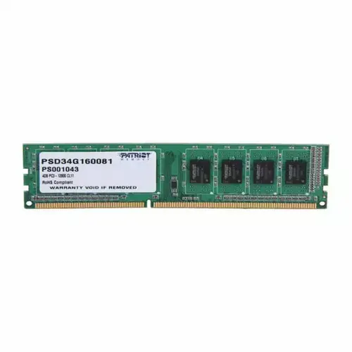 Patriot DDR3 4GB 1600MHz Signature (PSD34G160081) memorija za desktop slika 1