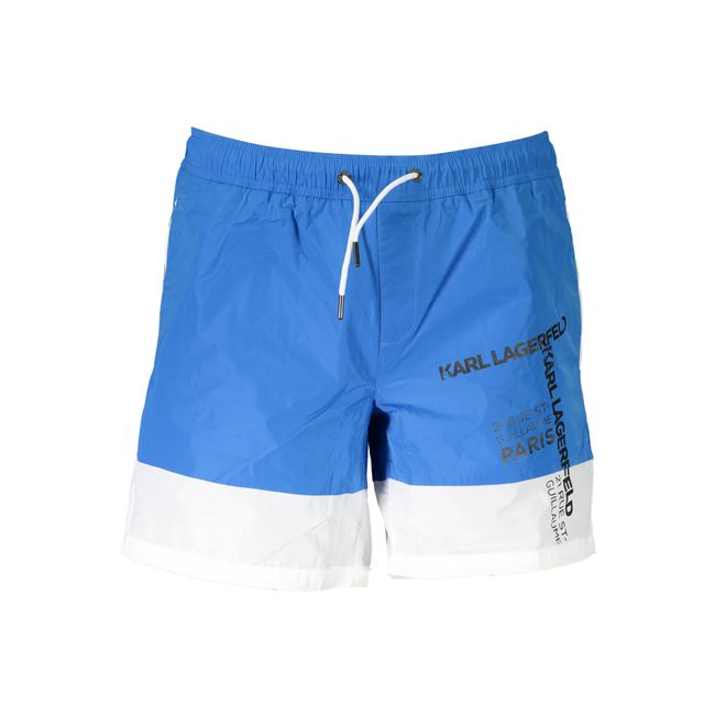 KARL LAGERFELD BEACHWEAR SWIMSUIT PART UNDER MAN BLUE