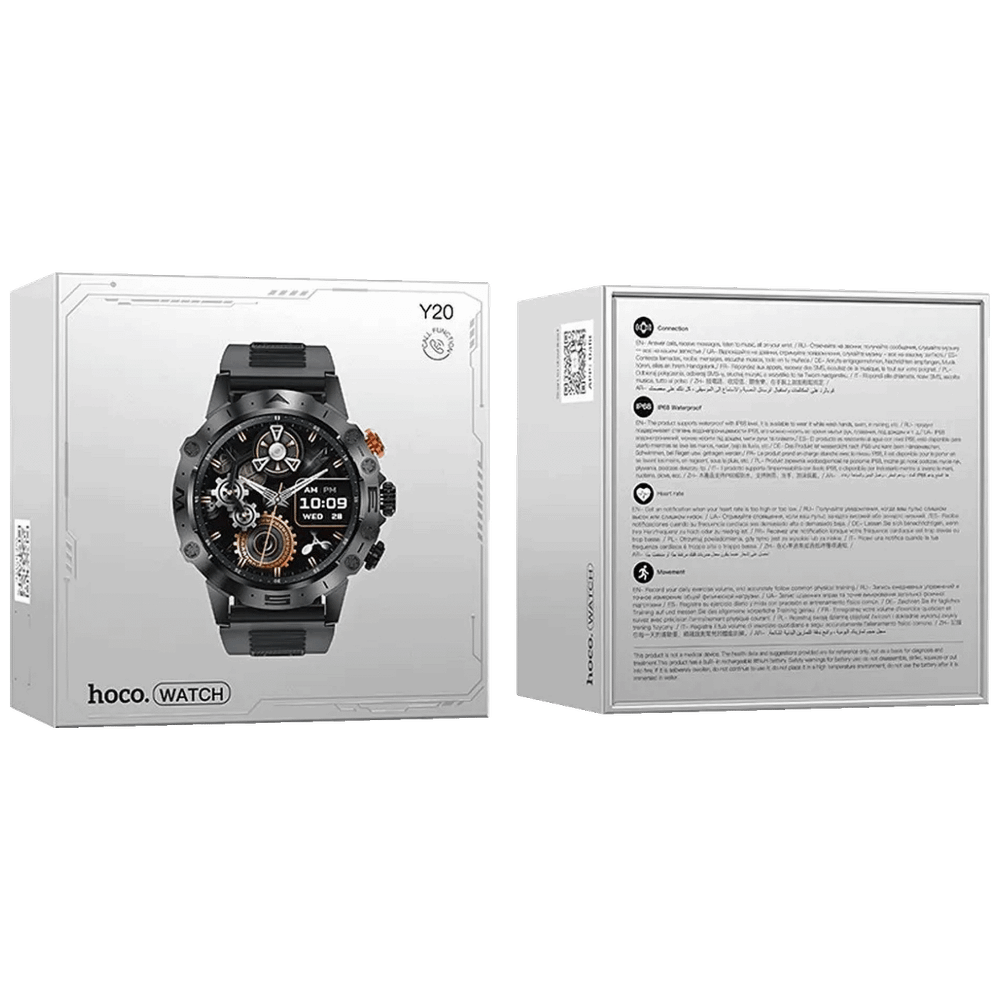 hoco. Pametni sat Y20 /  1.53" zaslon, Bluetooth, IP67 - Black slika 3