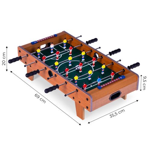 EcoToys Mini stoni fudbal drveni 70x35 cm slika 8