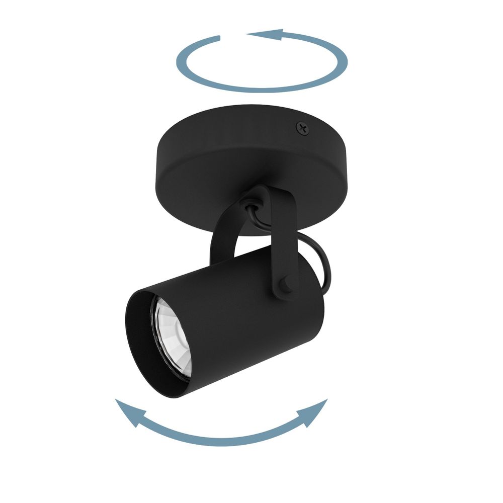 Eglo reflektor/1, gu10, 1x3w, crna "sorego" slika 4