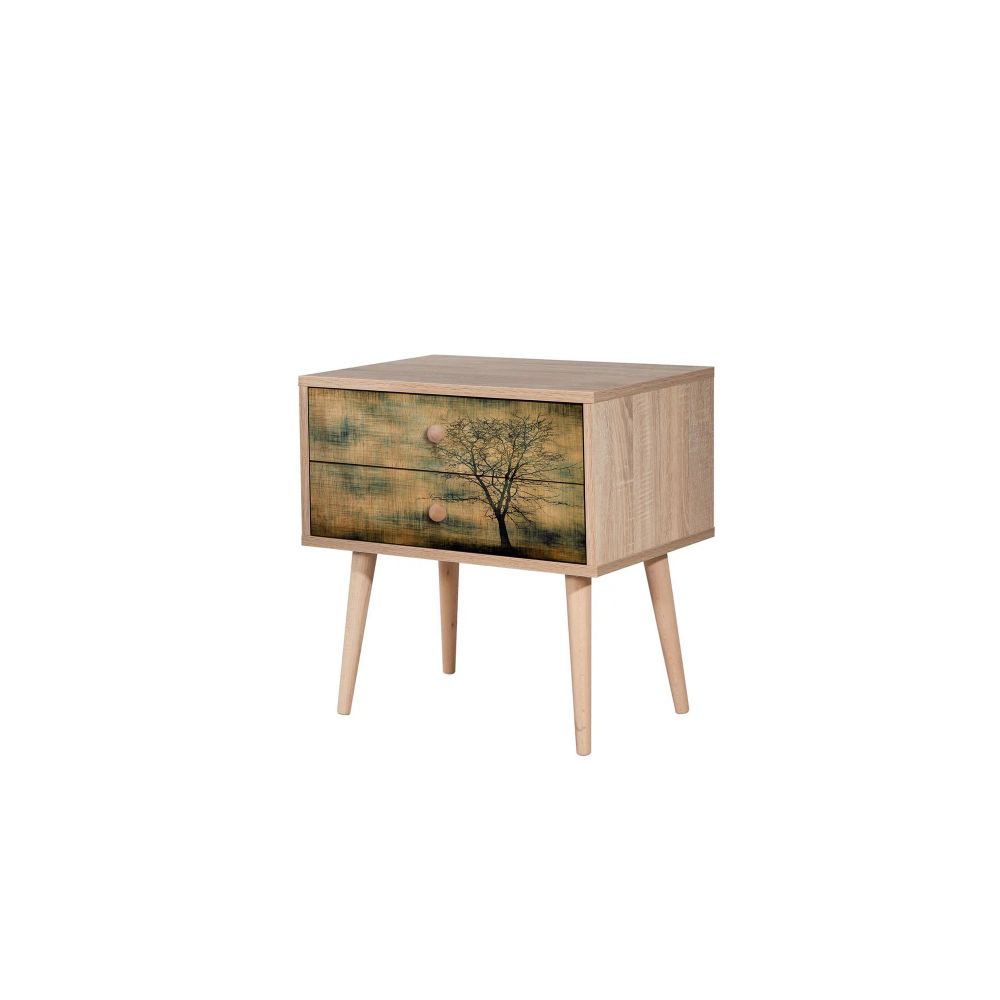 Noćni ormarić Two - 729 Sonoma Oak slika 3