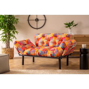 Nitta - Višebojni Patchwork Sofa-Krevet za Dvije Osobe
