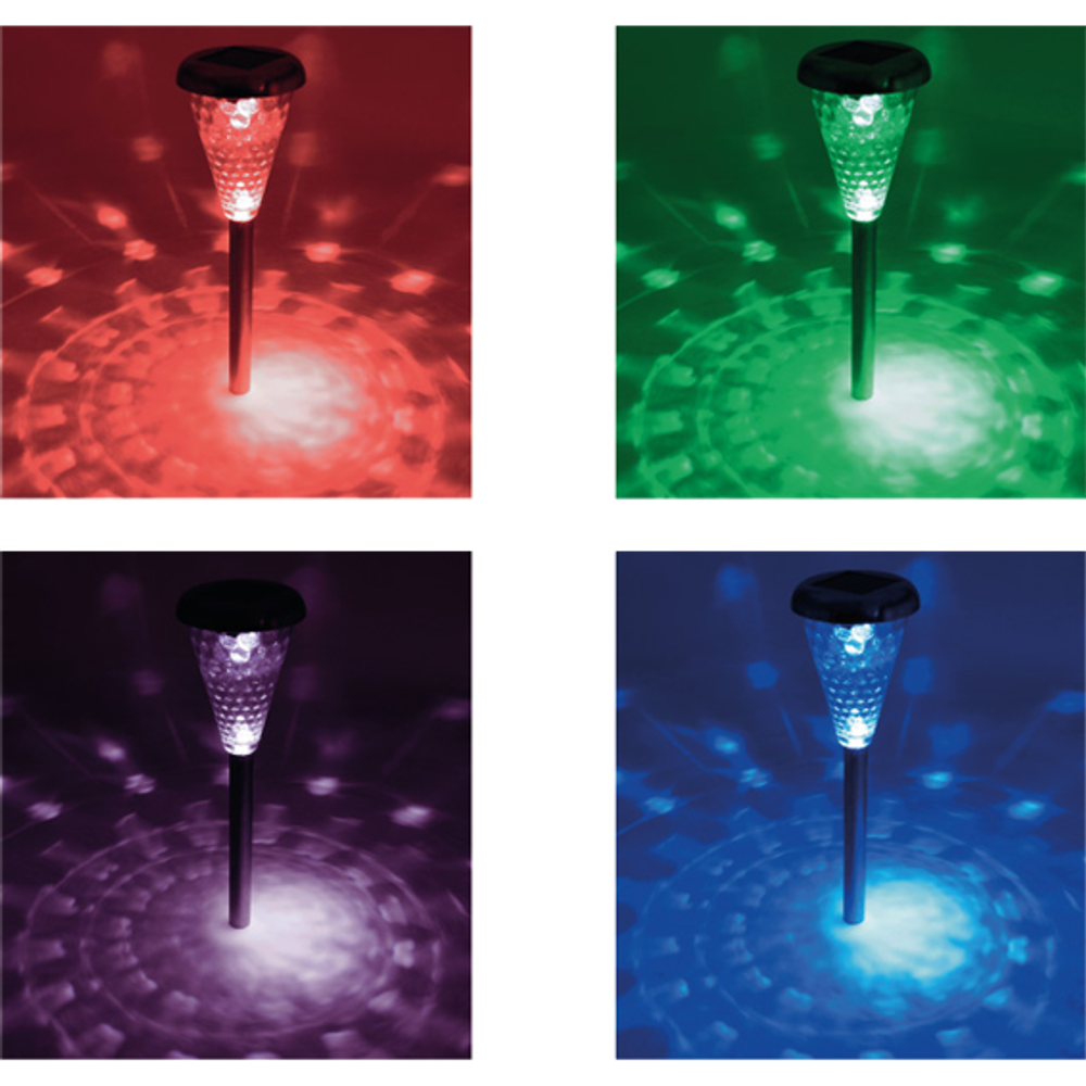 home Solarna vrtna LED lampa, metal/staklo, set 4 komada, 300 mAh - MX 811/4 slika 3
