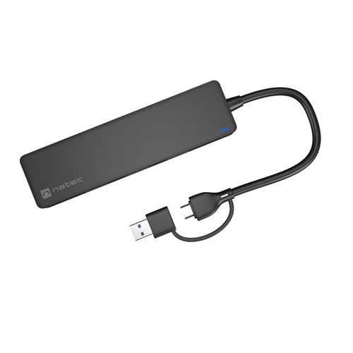 Natec NHU-2023 MAYFLY, USB 3.0 Hub, 4-Port, USB Type-C Adapter, Cable 15 cm slika 4