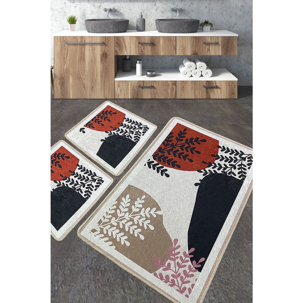 Set Kupatilskih Prostirki Noe Multicolor (3 Komada) slika 1