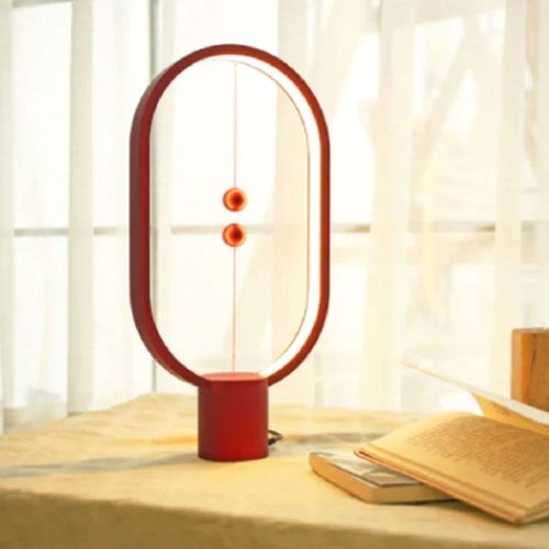 Allocacoc LED Elipsasta USB lampa plasticna crvena, "Heng Balance" slika 1