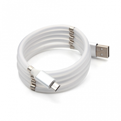 Data kabl magnet micro USB beli slika 1