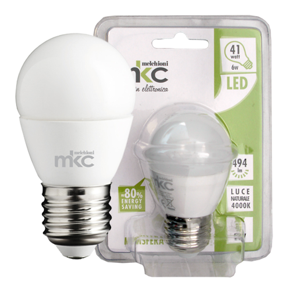 MKC Sijalica,LED 6W, E27, 4000K,220V AC,prirodno bijela svjetlos - LED MINISFERA E27/6W-N slika 1