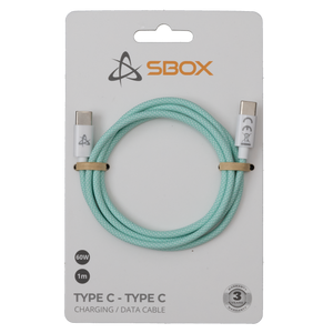 Sbox KABEL USB 3.0 TYPE C -> USB 3.0 TYPE C M/M 1M Zeleni - 60W