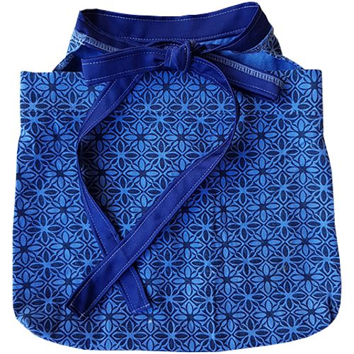 Shije Shete Dječja torba za ručno branje maslina - plavi cvjetići (35x38cm) slika 1