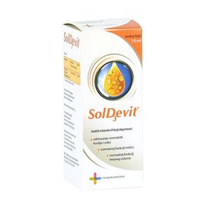 Soldevit oralne kapi 10 ml vitamin D3 za imunitet i kosti