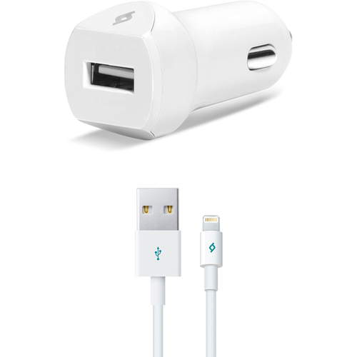 Ttec Autopunjač -  Uni 1xUSB - +Lightning cable 1,2m slika 4