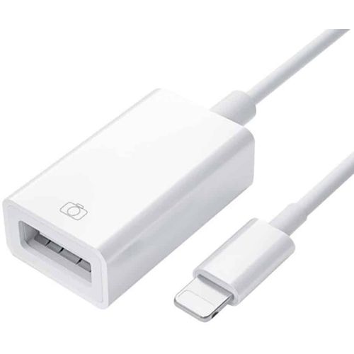 Yesido - OTG kabelski adapter (GS10) - Lightning na USB- Plug & Play- 5Gbps - bijeli slika 1