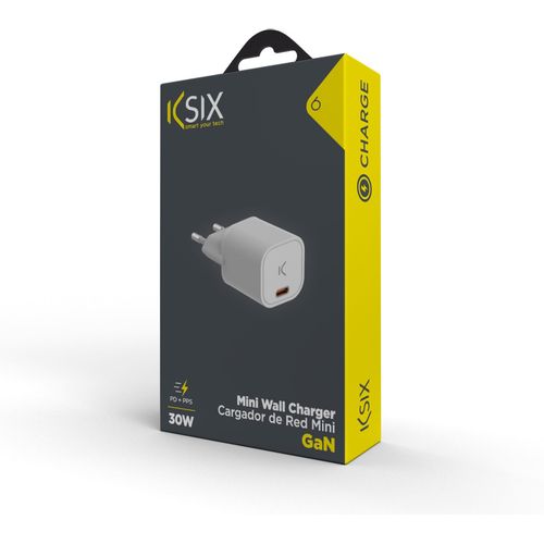 KSIX, GaN mini zidni punjač od 30W, PPS, isporuka energije, brzo punjenje, USB-C slika 2