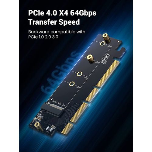 Ugreen M.2 PCIe NVME M-Key na PCIe 4.0 x16 adapter s hladnjakom - kutija slika 5