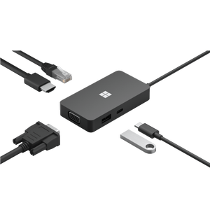 Adapter Microsoft USB-C Travel Hub USB-C3.2 USB-A Eth HDMI VGA