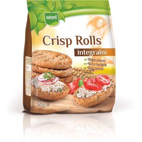 Naturel crisp rolls integralni 250g slika 1