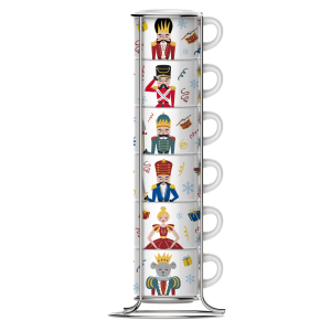 Bialetti set 6 složivh šoljica Orašar