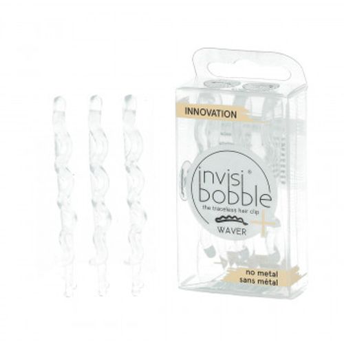 Invisibobble WAVER PLUS Crystal Clear - The Traceless Hair Clip 3 pcs slika 1