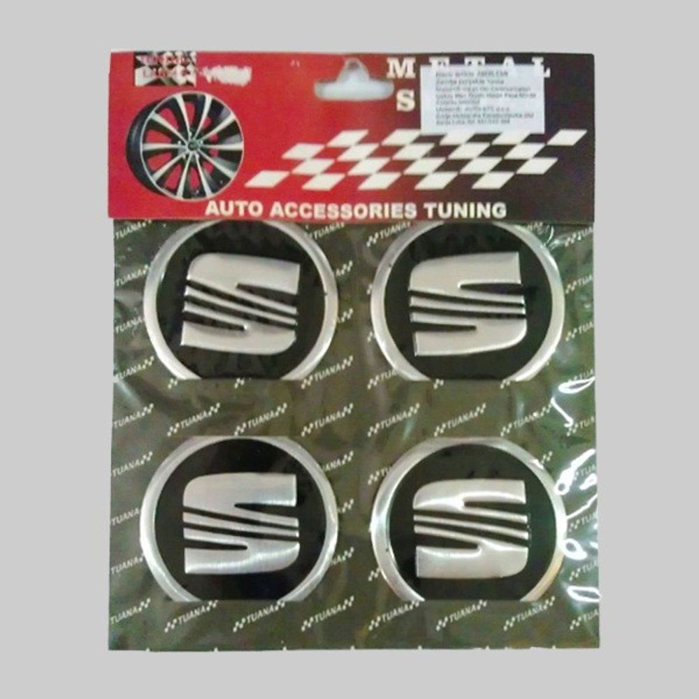 Amblemi Silikonski Crni 4/1 Fi55Mm Seat slika 1