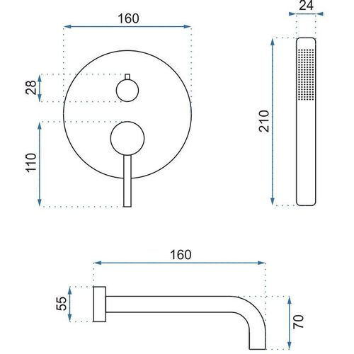 REA BATERIJA ZA KADU LUNGO CHROM + BOX slika 5