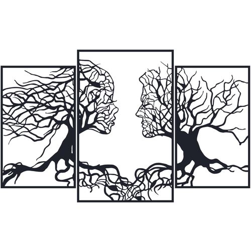 Love Tree Black Decorative Metal Wall Accessory slika 3