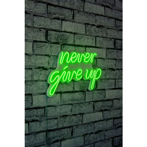 Wallity Ukrasna plastična LED rasvjeta, Never Give Up - Green slika 10