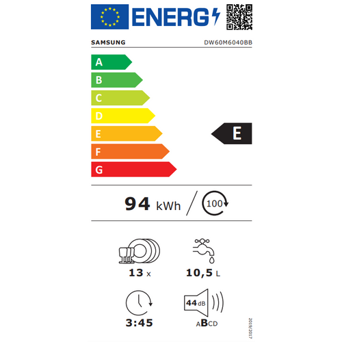 Samsung DW60M6040BB/EO (A++) perilica posuđa slika 9