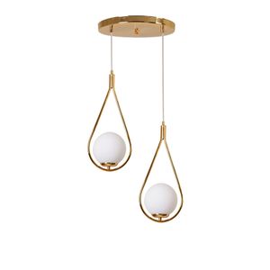 Damla 2 Li Tepsili Gold Beyaz Camlı Sarkıt Gold
White Chandelier