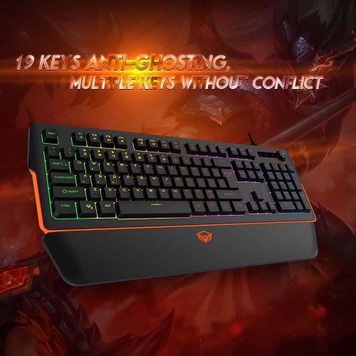 MEETION K9520 GEJMERSKA RGB Tastatura SA MAGNETNIM DODATKOM slika 9