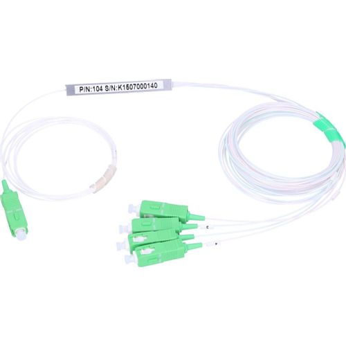 Extralink 1:4 PLC Splitter SC/APC 900um, 1.5m slika 1