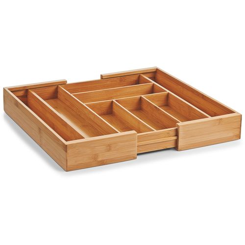 Zeller Kutija za pribor za jelo, proširiva, bambus, 35-58x43x6,5 cm, 25277 slika 1